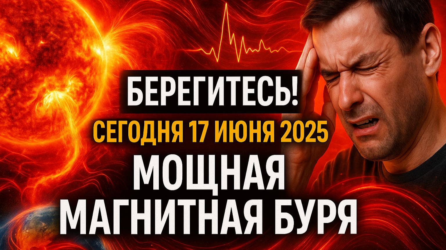 СИЛЬНАЯ МАГНИТНАЯ БУРЯ СЕГОДНЯ! 17.06 — БЕРЕГИТЕ СЕБЯ