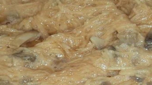 Картофельные блины с грибами