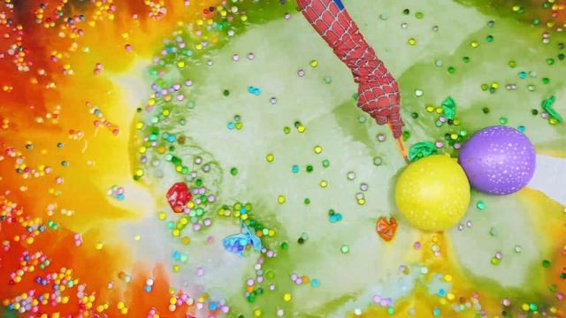 Цветные шары с Орбиз и водой! 3