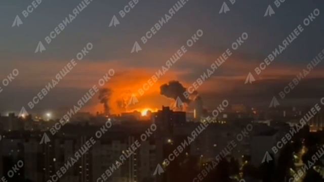 🇷🇺💥🇺🇦Ночью ВС РФ нанесли комбинированный удар по Киеву
