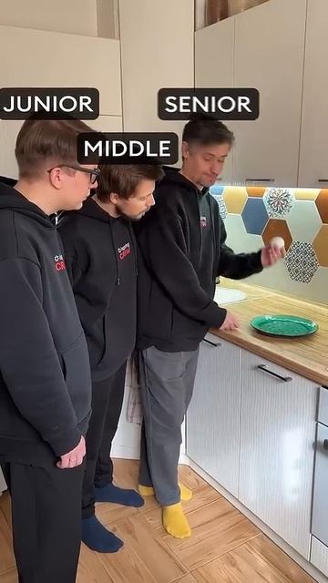 Как бы жарил яичницу junior, middle, senior