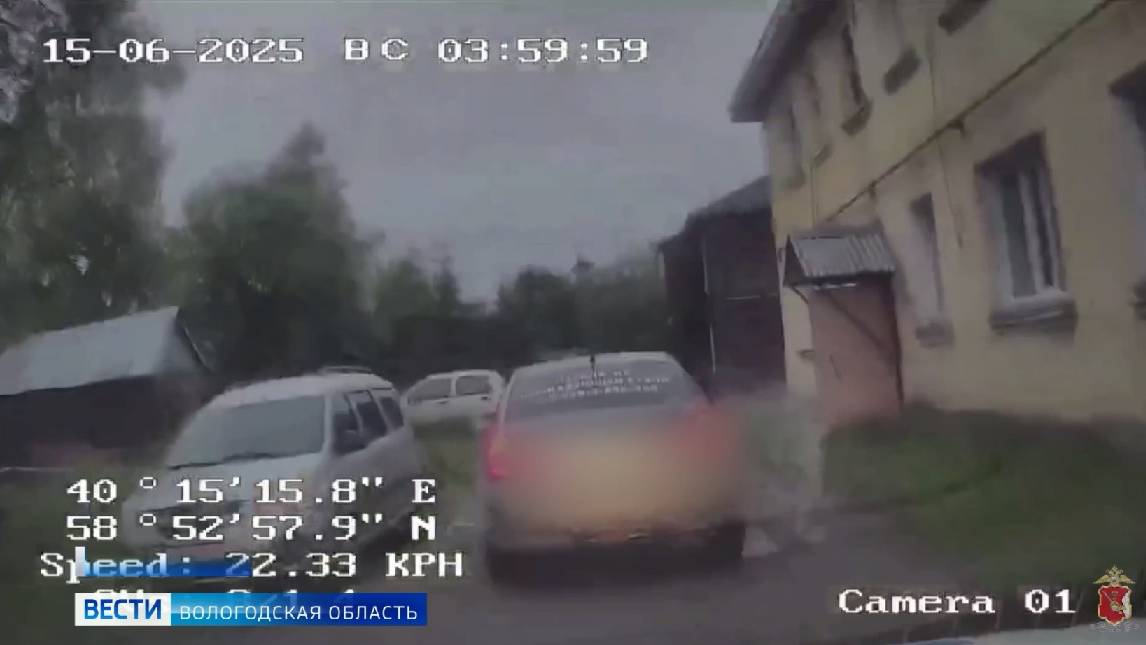 Пьяного водителя после погони удалось задержать в Грязовце