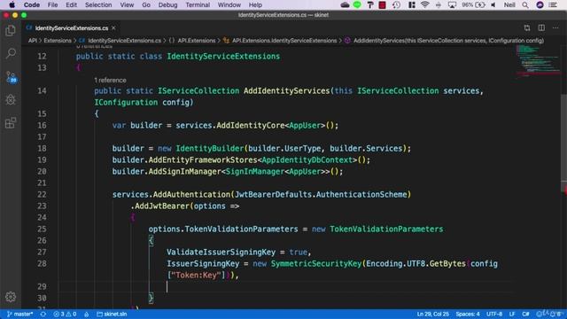 173 Setting up identity to use the token