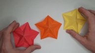 Объемная звезда из бумаги, поделки к 23 февраля и к 9 мая