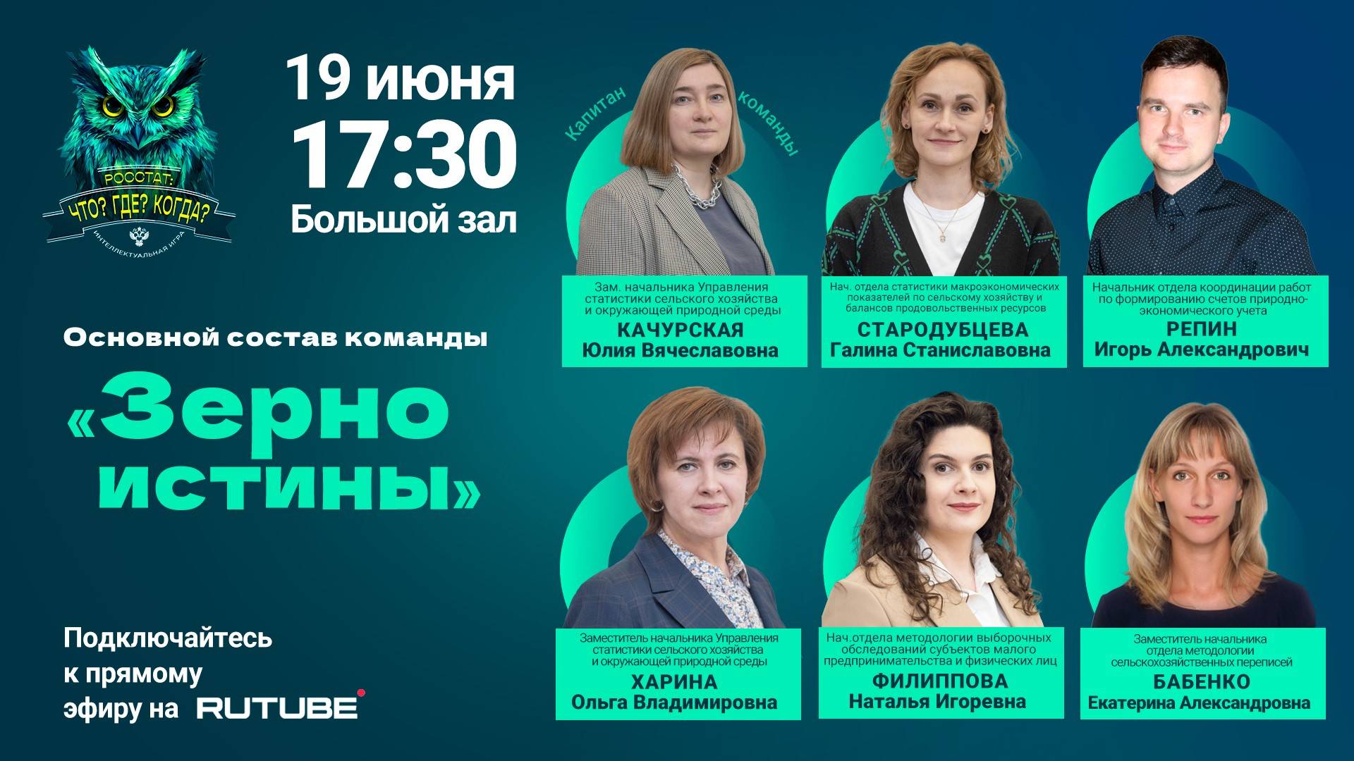 Росстат "Что? Где? Когда?" 2025 Игра 7. Знатоки и регионы