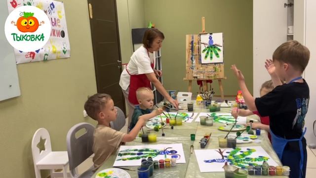 Рисование в детском центре Краснодар Юбилейный Фестивальный ЮМР ФМР Тыковка
