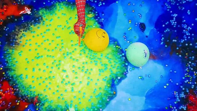 Цветные шары с Орбиз и водой! 2