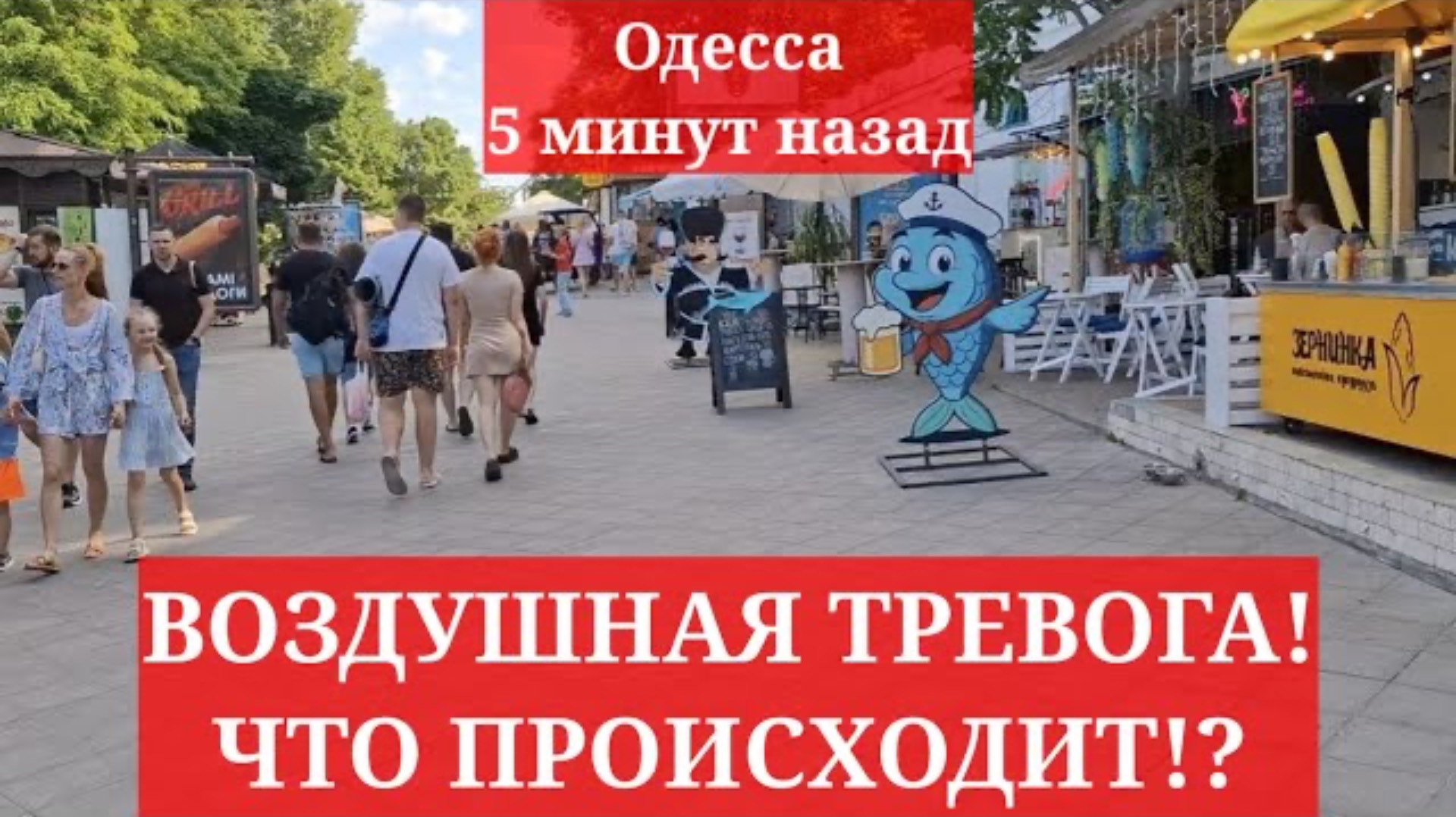 Одесса 5 минут назад. ВОЗДУШНАЯ ТРЕВОГА! ЧТО ПРОИСХОДИТ!?