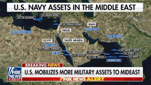 ⚡Все корабли ВМС США и союзников вышли в море с военно-морской базы в Бахрейне,начнут бомбить Иран