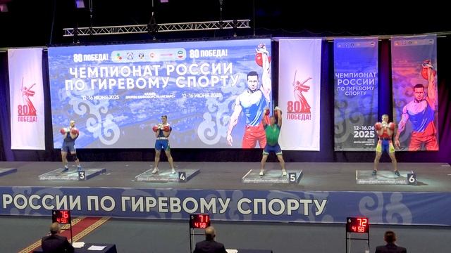 Чемпионат России до 85 кг Толчок гирь Плотников Черкашин Самочернов