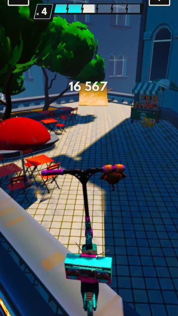 секретный путь в игре touchgrind scooter на карте лунный парк