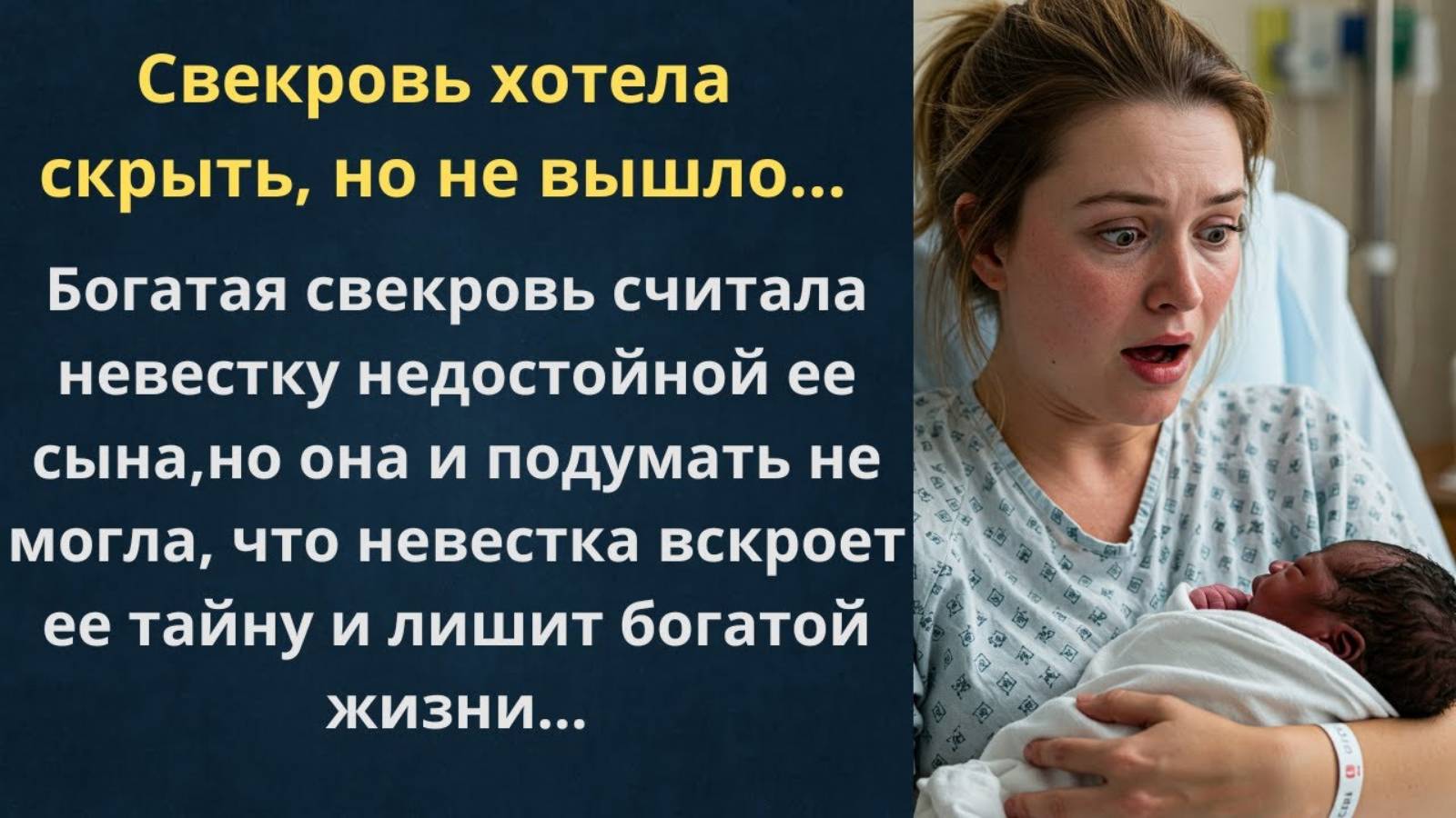 Свекровь хотела скрыть, но не вышло.Слушать жизненные истории