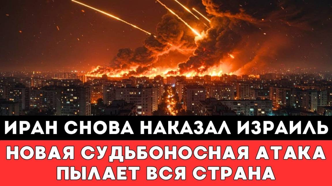 ИРАН СНОВА АТАКОВАЛ ИЗРАИЛЬ — И НАКАЗАЛ ОТРЕАГИРОВАВШИХ НА ГРОМКУЮ И МОЩНУЮ АТАКУ ТЕЛЬ-АВИВА