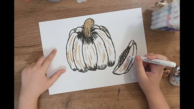 Рисую тыкву