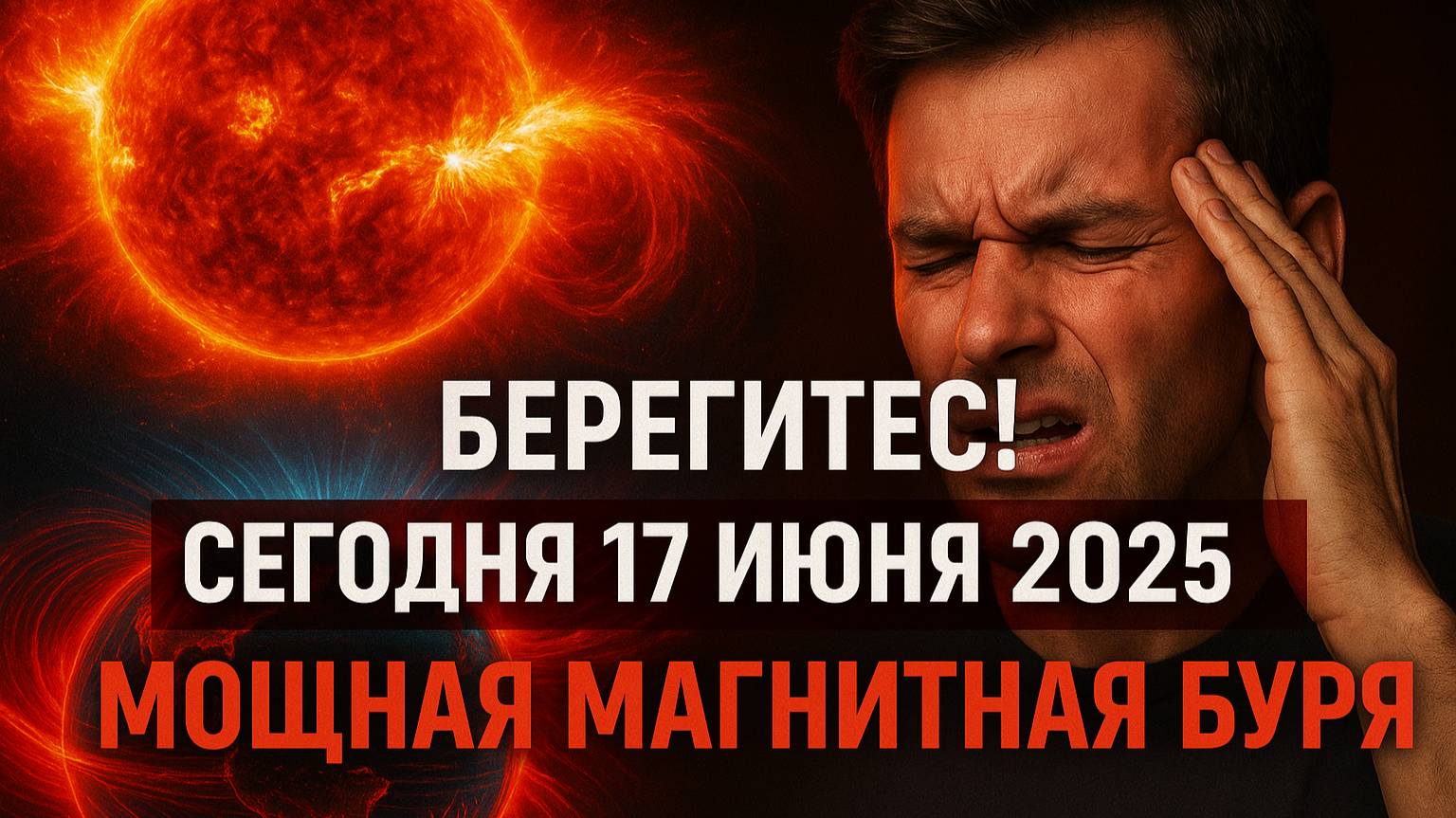 СИЛЬНАЯ МАГНИТНАЯ БУРЯ СЕГОДНЯ! 17.06 — БЕРЕГИТЕ СЕБЯ