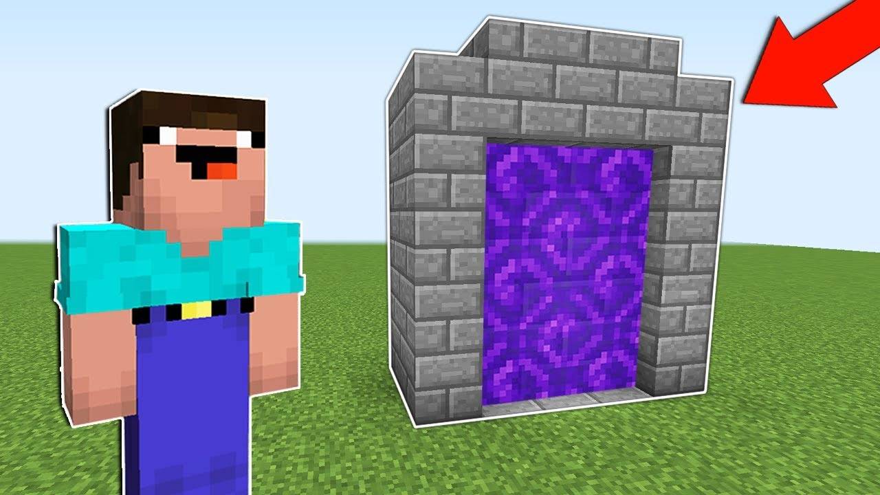 ЗАЧЕМ НУБ ПОСТРОИЛ ЭТОТ ПОРТАЛ В МАЙНКРАФТ  НУБИК ПРОТИВ БЫСТРЫЕ СТРОИТЕЛИ MINECRAFT