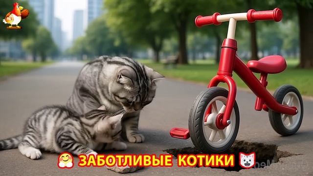 Заботливые котики спешат на помощь (84)