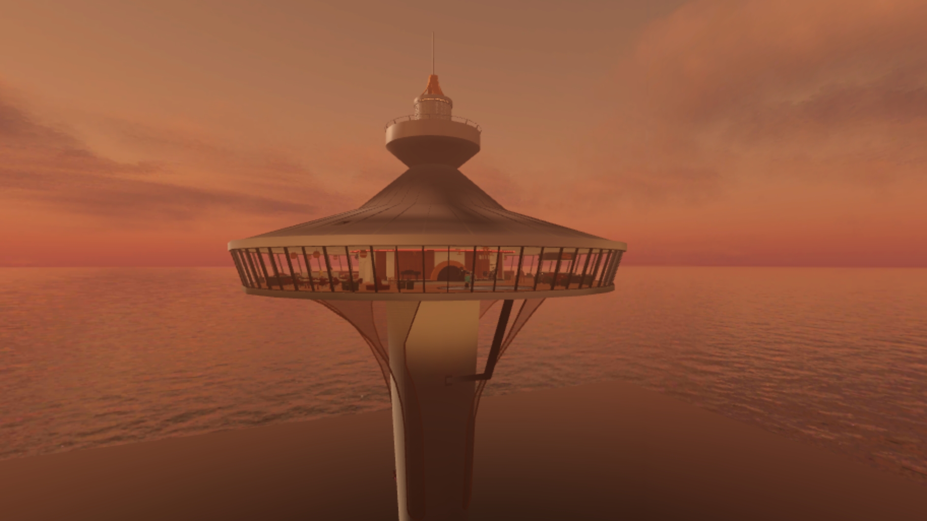 катастрофа на башне с видом на небо в roblox