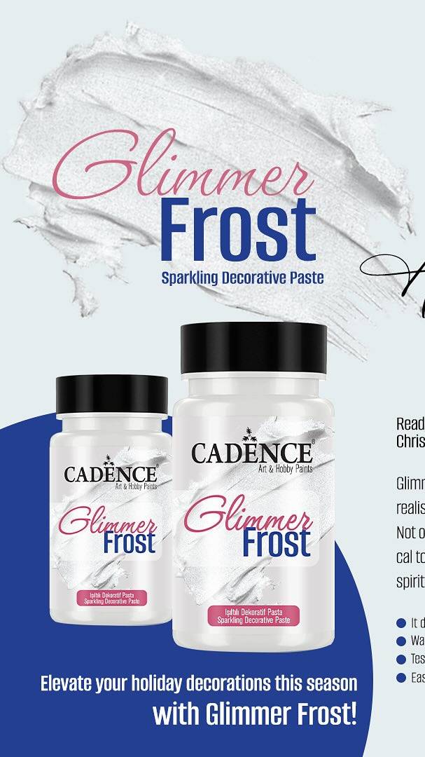 Cadence Glimmer Frost Sparkling Decorative Paste
