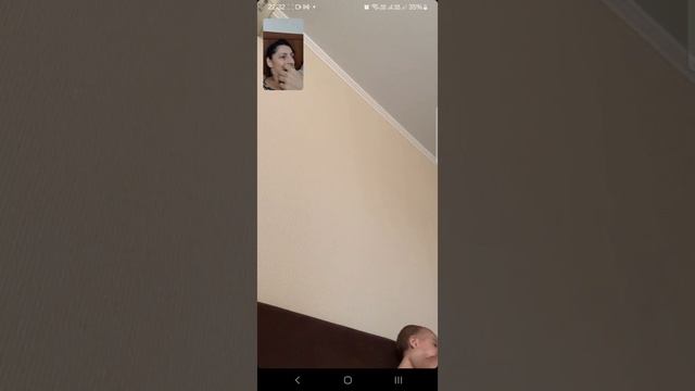 На видео связи с бабушкой Олей