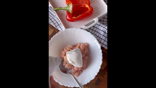 Низкокалорийные фаршированные перчики