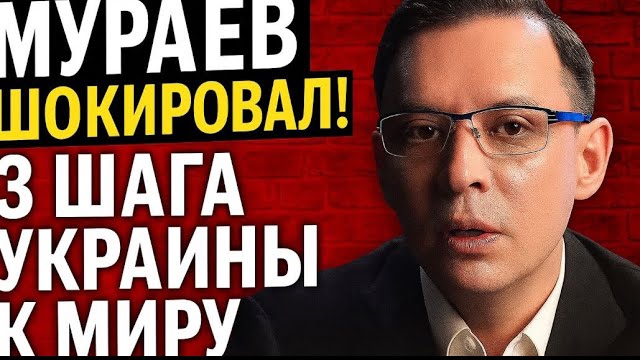 МУРАЕВ ШОКИРОВАЛ! 3 шага Украины к миру, о котором МОЛЧАТ СМИ 2025