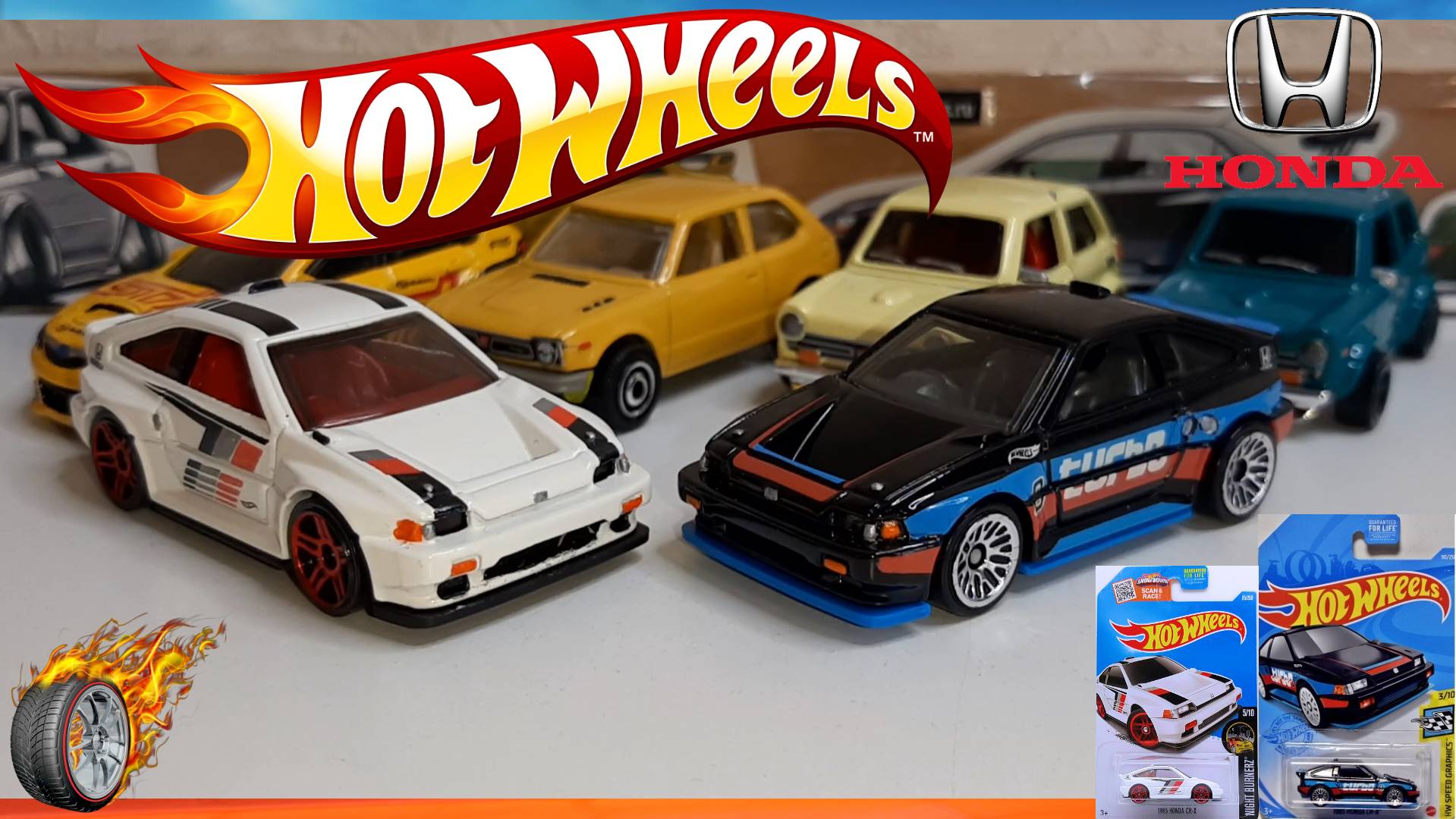 Custom Hot Wheels 1985 Honda CR-X HW Night Burnerz 5/10