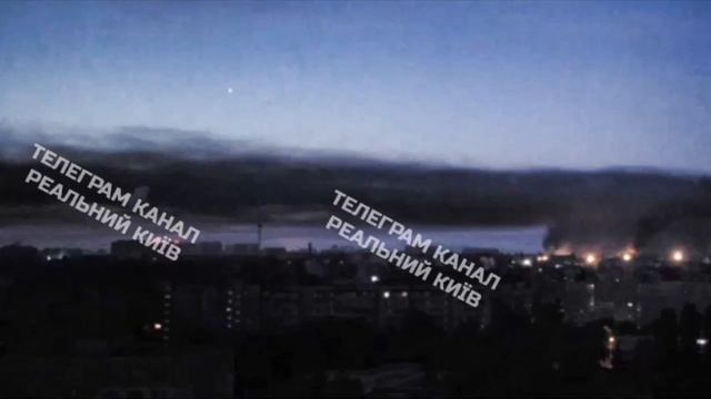 Перехват крылатой ракеты Х-101 с кассетной боевой частью и ее последующее срабатывание над Киево...