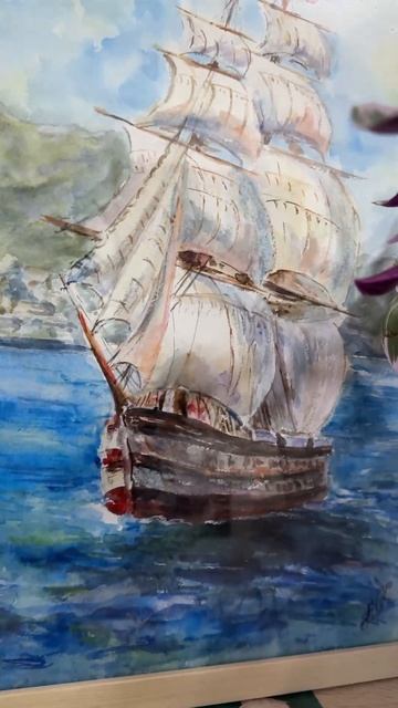 Белеет парус одинокий , в тумане моря голубом