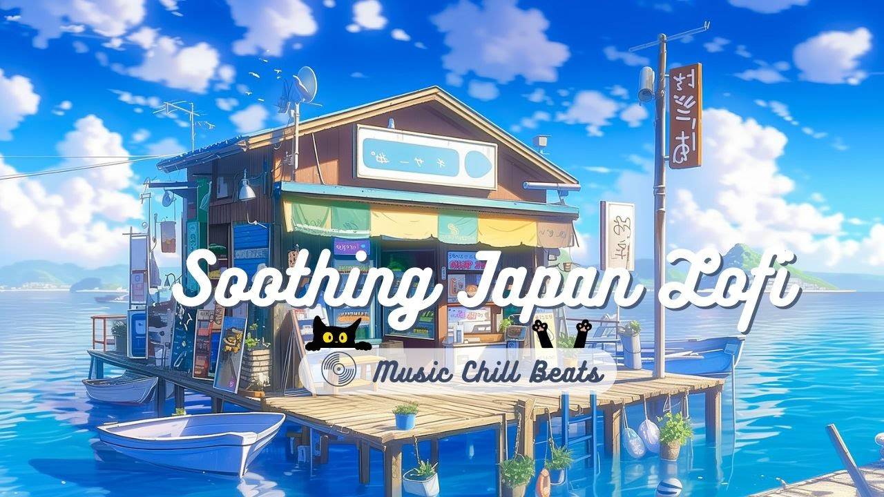 Soothing Japan Lofi 🌊 Nature Inspired Beats for Focus & Relaxation, Minimal Lofi Coastline