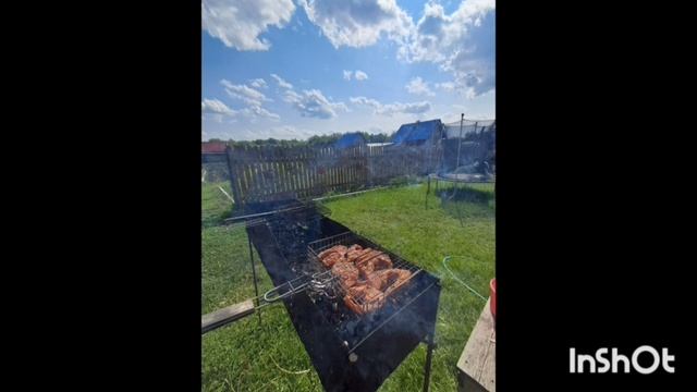 Жарим шашлык