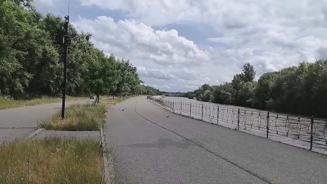 Набережная реки Кубань, город Невинномысск.