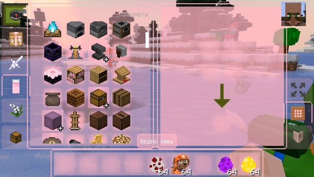 игра в Майнкрафте про струнков и игра кальмаров