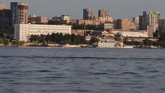 Самара. река Волга днём и вечером. 17 июня 2025г