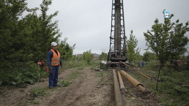 Работа буровой УРБ3А3