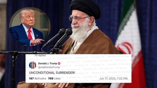 ❗️Трамп угрожает убить "верховного лидера" Ирана и говорит, что знает, где тот находится
