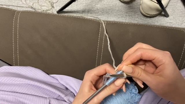Вяжем повязку для головы-начинаем со сбросовых петель KnittingLove