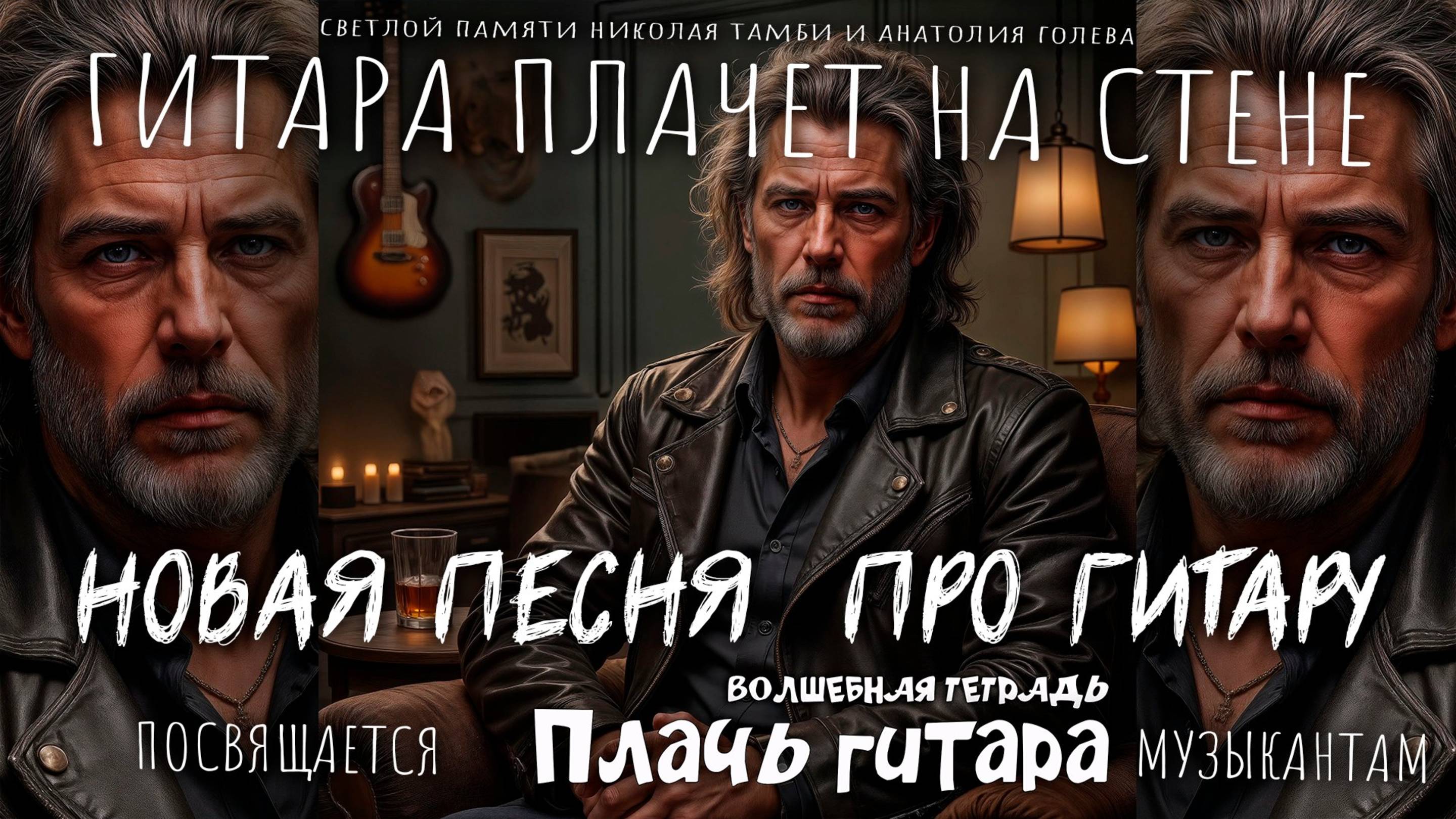 Волшебная тетрадь. "Плачь гитара".  Новая песня о гитаре, дружбе и музыке. Гитара плачет на стене.