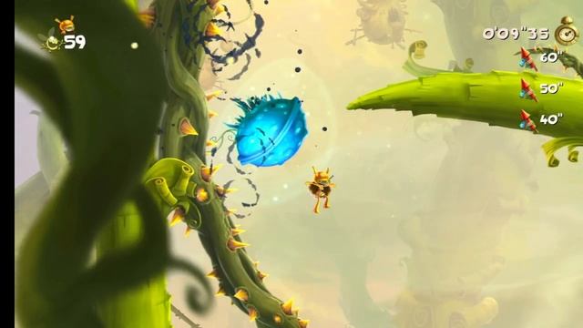 Rayman Legends. 25. Этап Гонка в воздухе. Забег