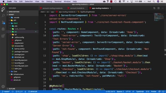 188 Creating the account module