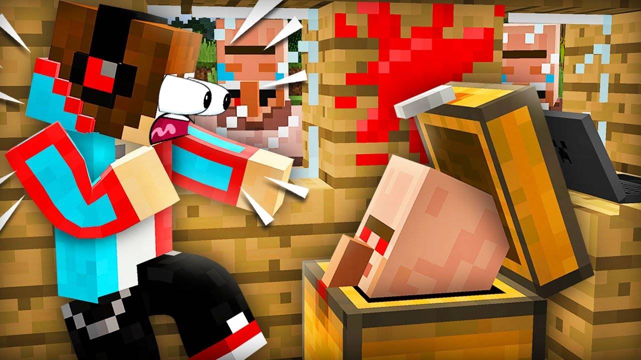 КАК ЖИТЕЛИ НАПУГАЛИ МЕНЯ В МАЙНКРАФТ | Компот Minecraft