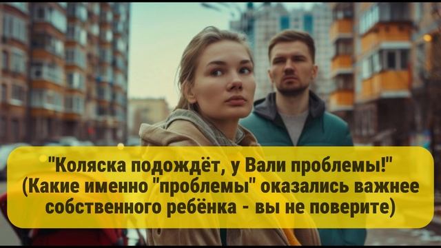 "Коляска подождёт, у Вали проблемы!"