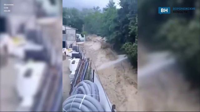 Воронежцы показали кадры потопа в Сочи