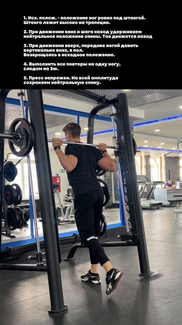 Обратные выпады в смите