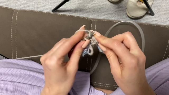 Вяжем повязку-провязываем резинку 1x1 KnittingLove