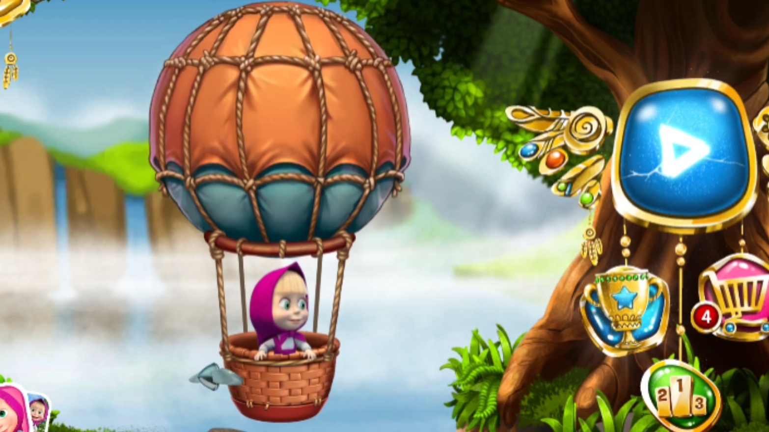 Маша и медведь. Мини игры мультфильм игра