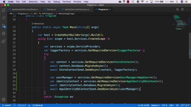 169 Adding identity to program class