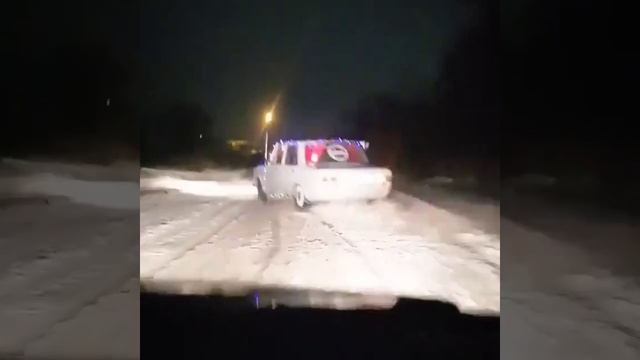 Зимний дрифт новогодний,drift,жигули
