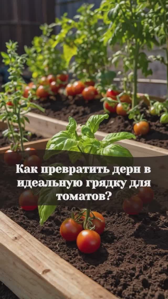 Как превратить дерн в идеальную грядку для томатов #томаты
