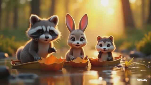 Маленький енотик — добрый мультик для малышей! 🦝✨ Песенка + танец